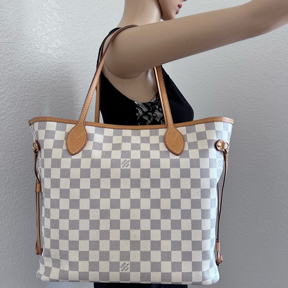 Louis Vuitton never full MM Damier Azur